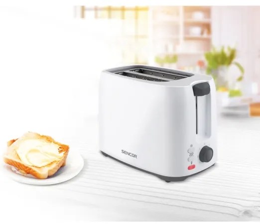 Sencor - Hriankovač s dvomi otvormi 750W/230V biela