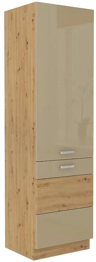 Kuchynská skrinka Artisan Cappuccino 60lo-210 2f