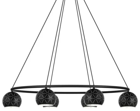 Eglo 98456 - Luster na lanku CANTALLOPS 6xE14/40W/230V