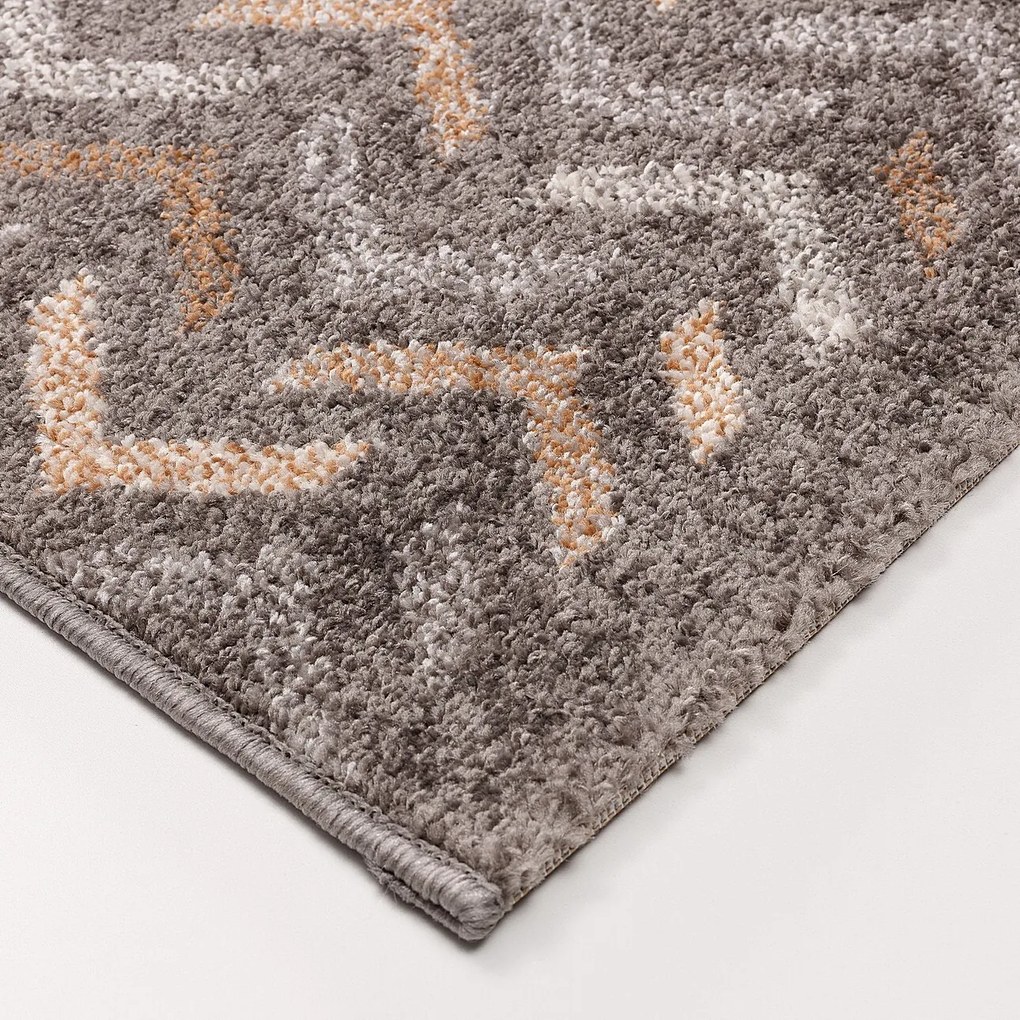 Koberec Casino dark grey/amber 120x170cm