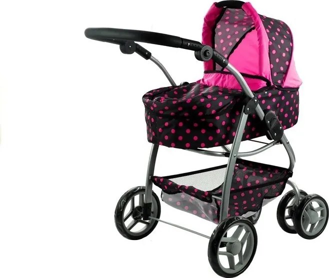 Kočík pre bábiky Alice Deep, kočík, prenosná postieľka 2v1