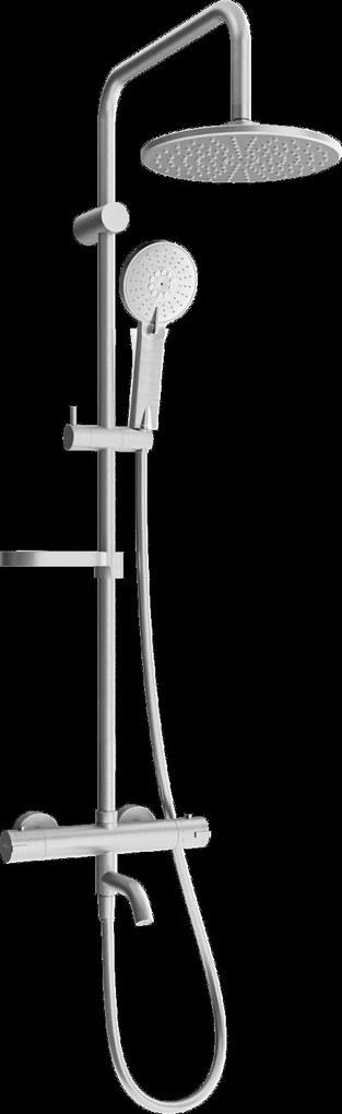 Mexen X40 sprchový set s hornou hlavicou 22 cm, grafitová, 779004091-66