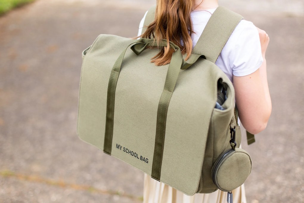 Školská taška Canvas Khaki