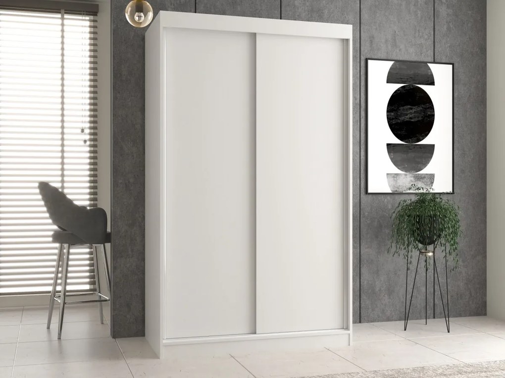 Šatníková skriňa Iga 120 cm biela