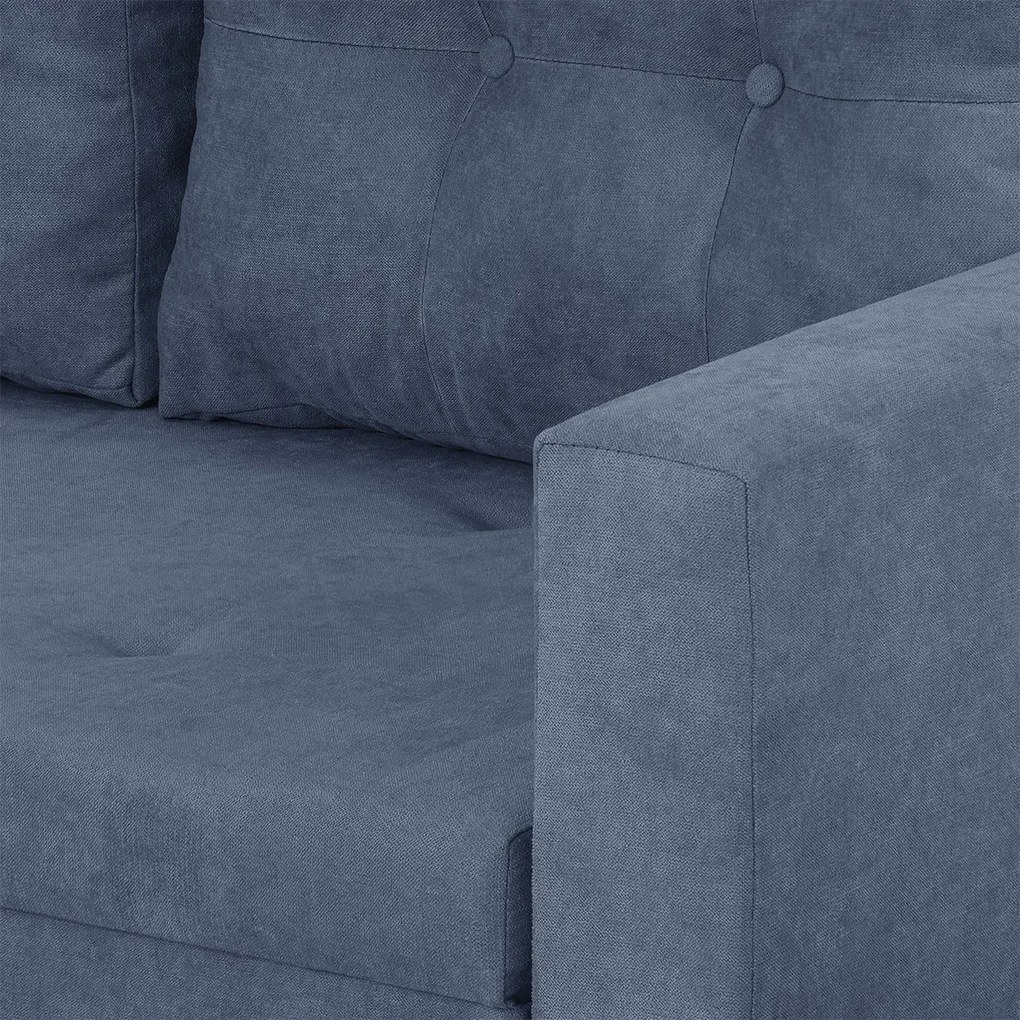 Rozkládací rohová sedací souprava FELIX Modrá