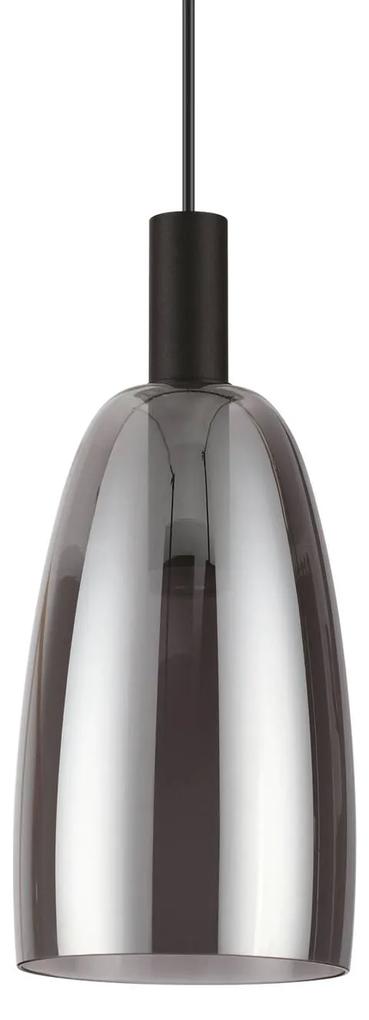 Ideal Lux Coco svietidlo čierna-dymová sivá Ø 14cm