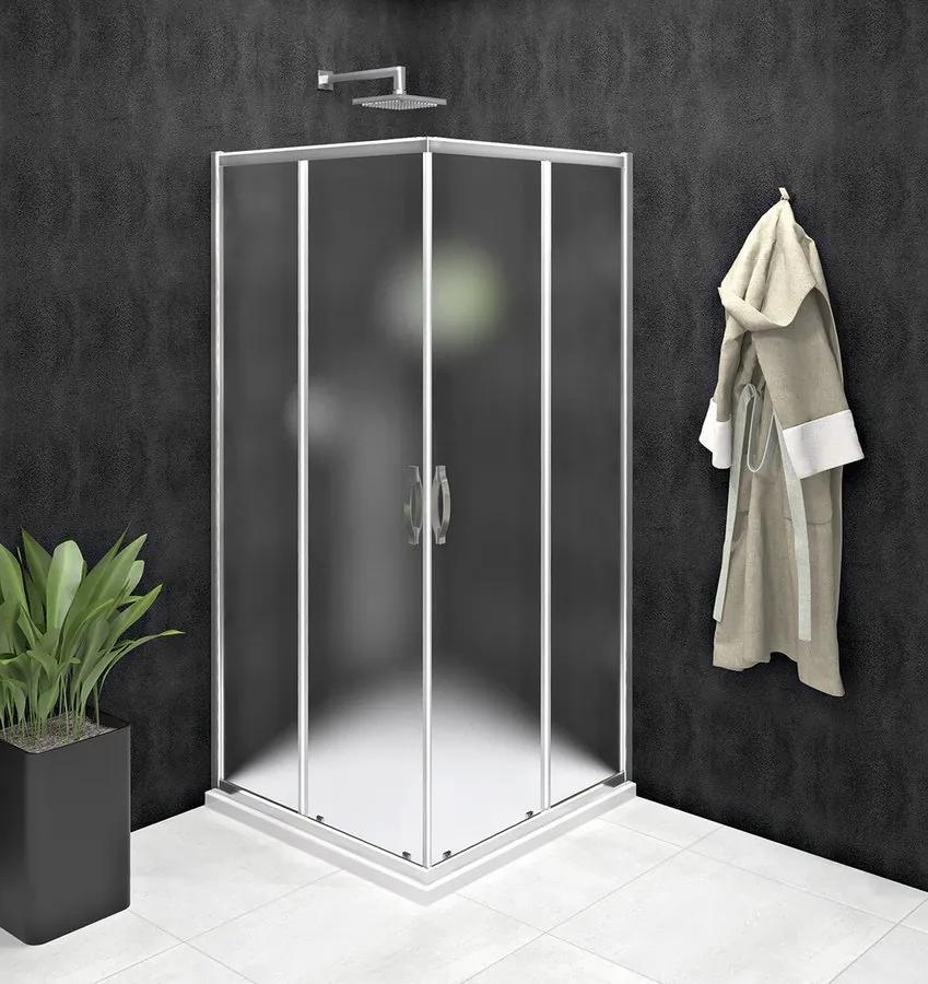 Gelco, SIGMA SIMPLY sprchové dvere posuvné pre rohový vstup 900 mm, sklo BRICK, GS2490
