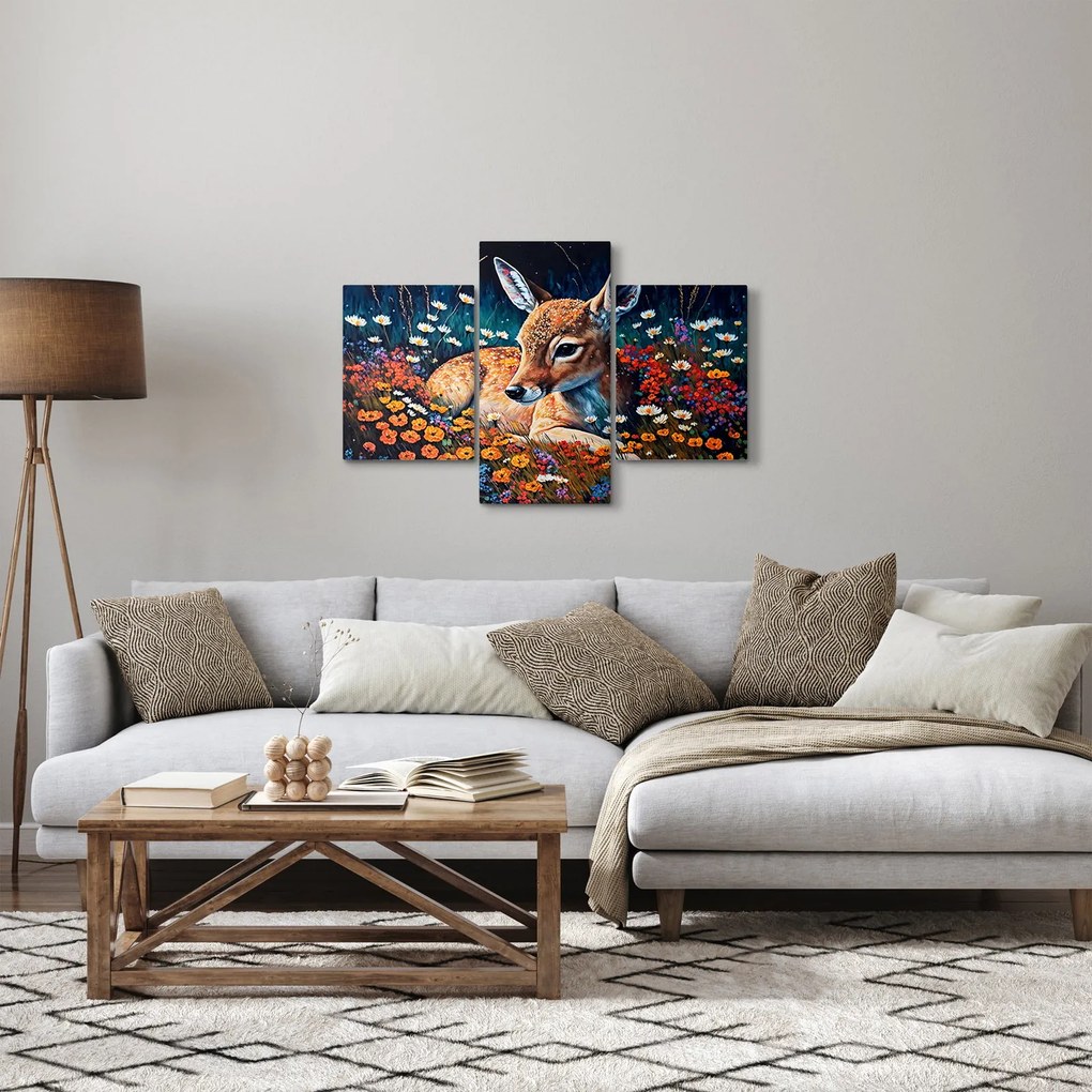 Obraz - Maľované srne (90x60 cm)