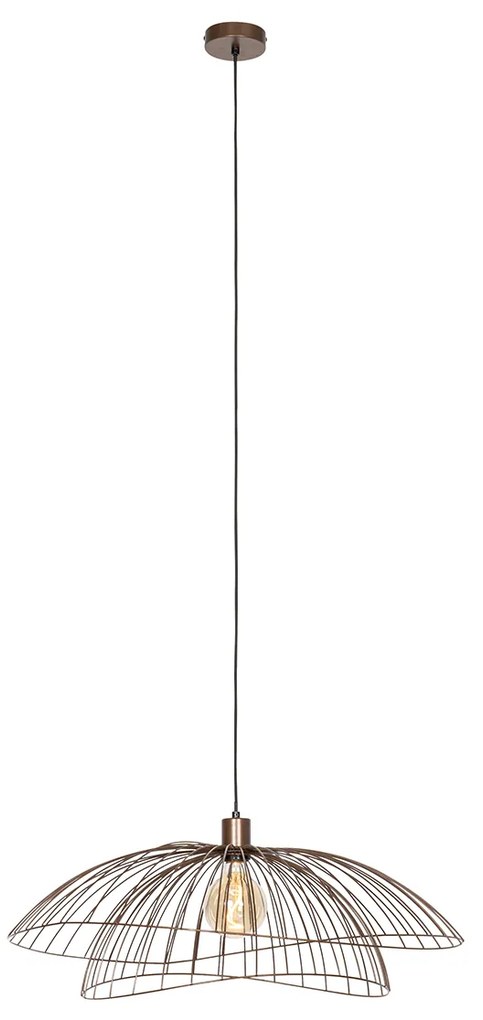 Dizajnové závesné svietidlo bronzové 45 cm - Pua