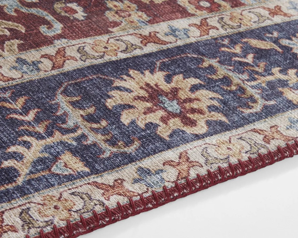 Hanse Home, Kusový koberec Asmar 104004 Bordeaux/Red, 80x200, červená, chodba / predsieň