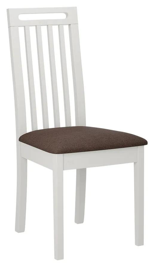 Čalúnená jedálenská stolička Heven X, Morenie: biela, Poťahové látky: Hygge D91