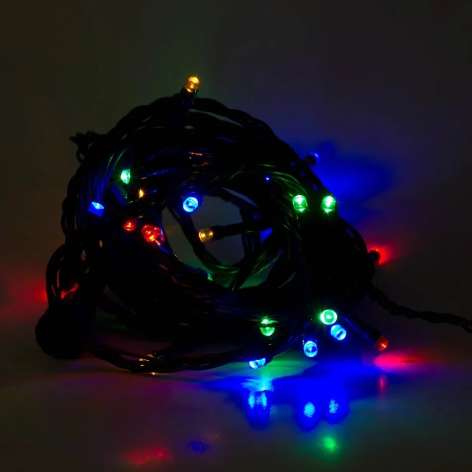 DECOLED LED světýlka na stromeček 20 m barevné IP44, vč. zdroje Hobby Line