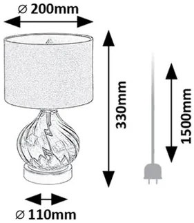 Rabalux PIRELO stolná lampa 74033