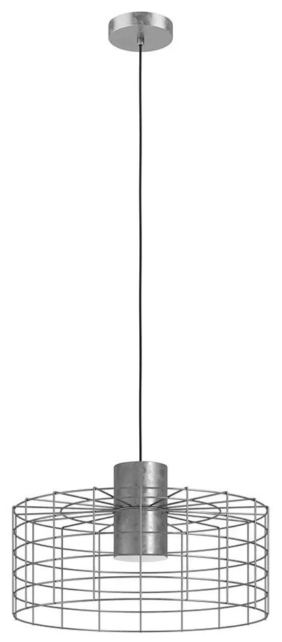 Eglo 43651 - Luster na lanku MILLIGAN 1xE27/40W/230V pr. 48 cm strieborná