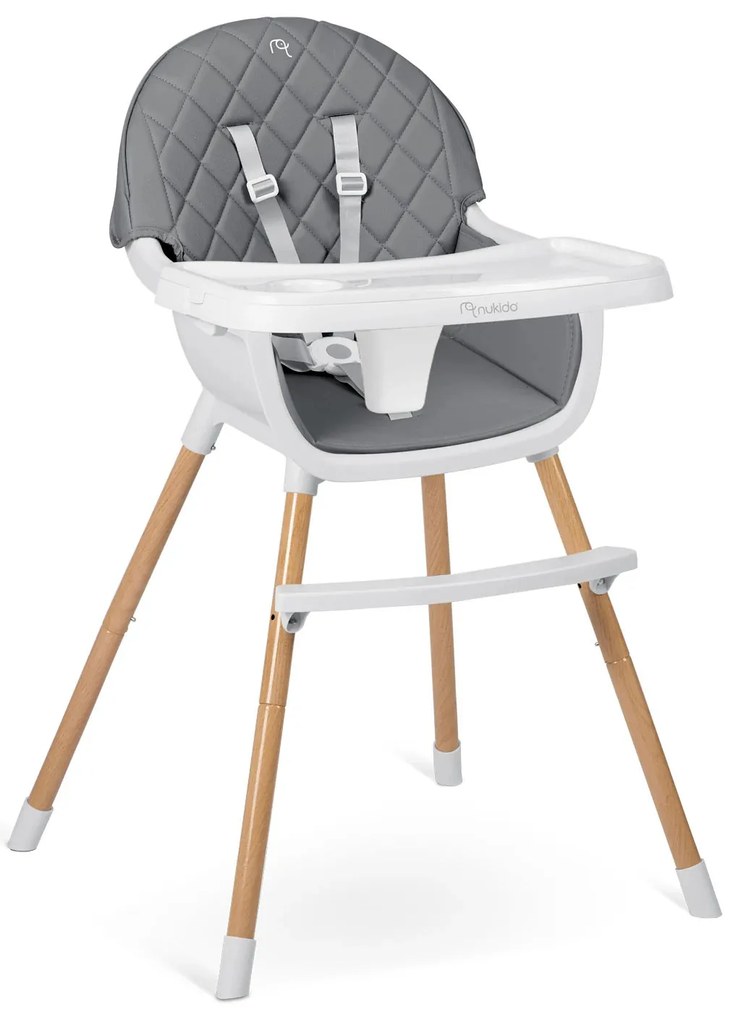 Stolička na kŕmenie Nukido Lilo 700700, šedá