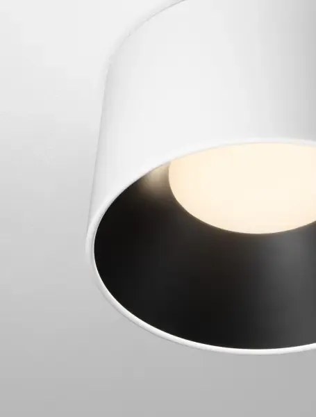 LED bielo-čierne dizajnové stropné svietidlo Atil-35