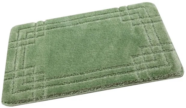 Kúpeľňový koberček Sego zelený, mozaika