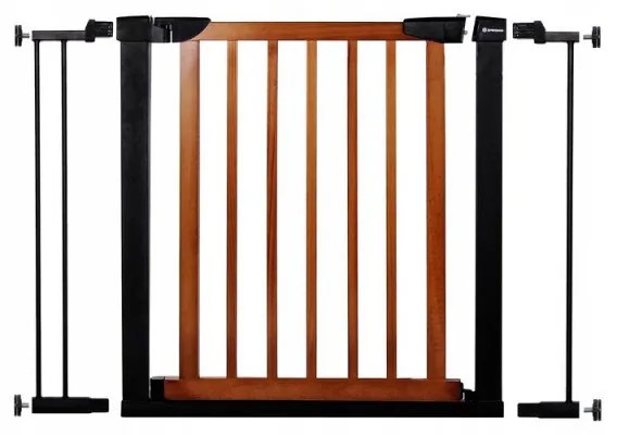 SPRINGOS Detská zábrana nastaviteľná 75-103 cm SPRINGOS BabyLock hnedá