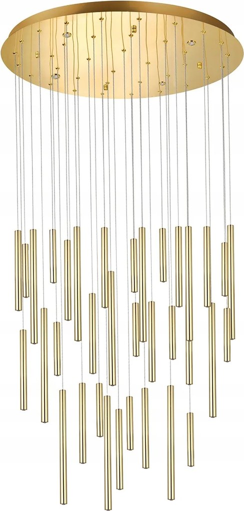 Zlatá reprezentatívna lampa do reštaurácie, hotela, Spa recepcie. Ilios 36