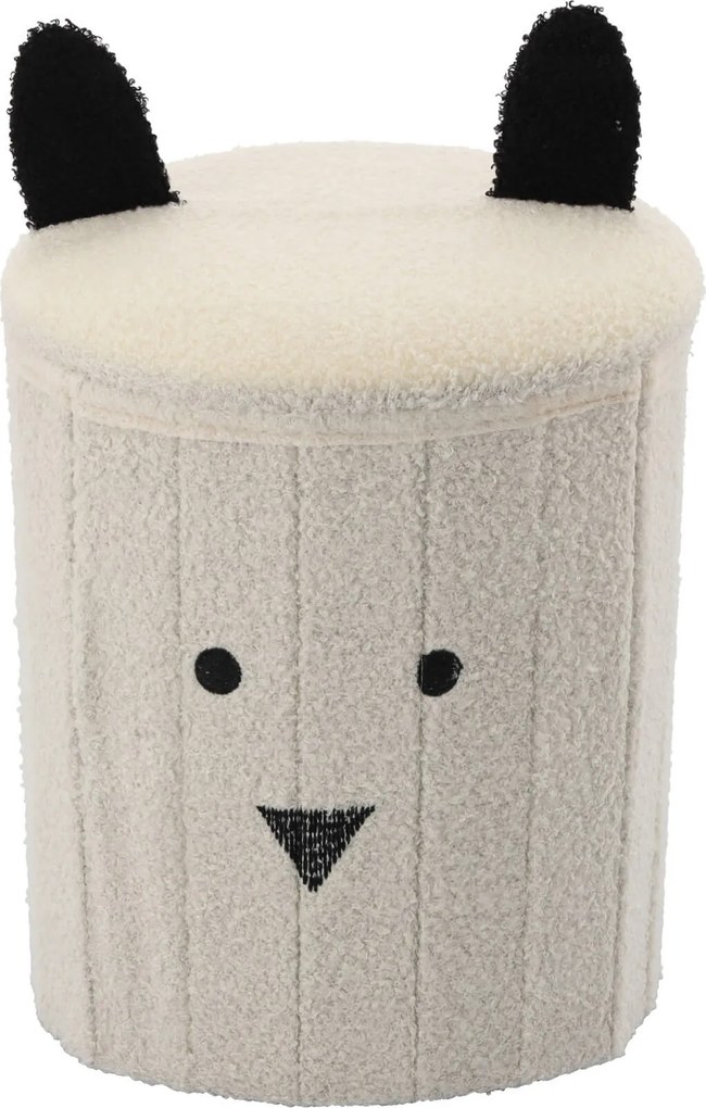 CH Taburetka s úložným priestorom Teddy - biela