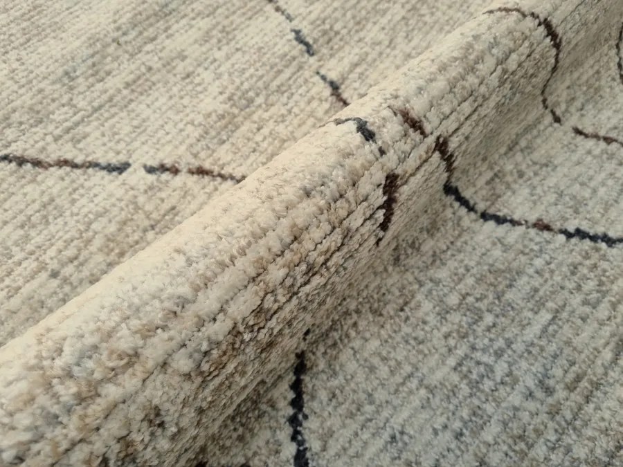 DC Koberec Safir 328 béžová sivá Rozmer: 60×100 cm