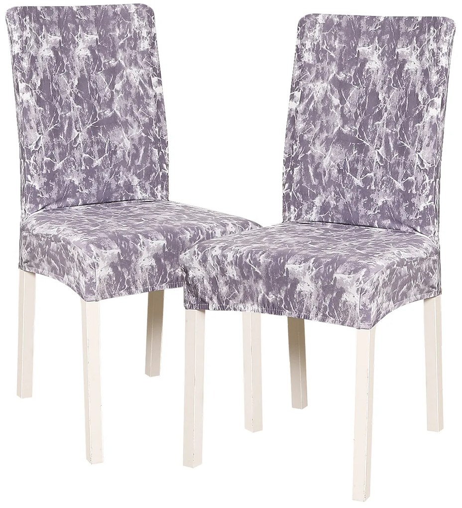 4Home Napínací poťah na stoličku Marble 45 - 50 cm, sada 2 ks