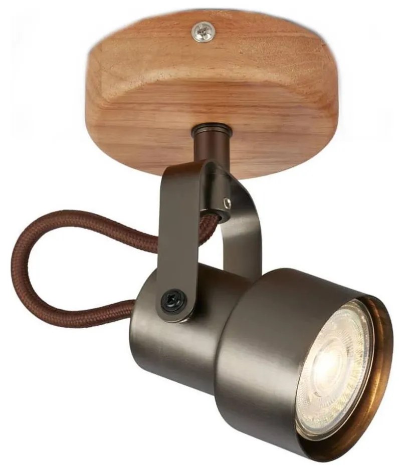 Brilo - LED bodové svietidlo TAHUN 1xGU10/5W/230V hnedé