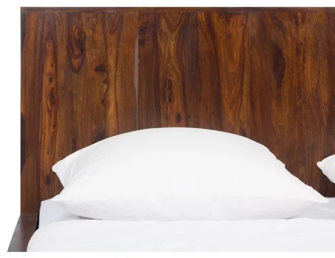 furniture-nabytek.cz - Masívna posteľ Palison z palisandrového dreva, lakovaná, hnedá – 192×212×110 cm