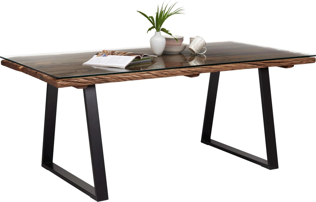 XXXLutz JEDÁLENSKÝ STÔL, prírodná farba, čierna, 190/95/76 cm Ambia Home - Stoly - 001609000201
