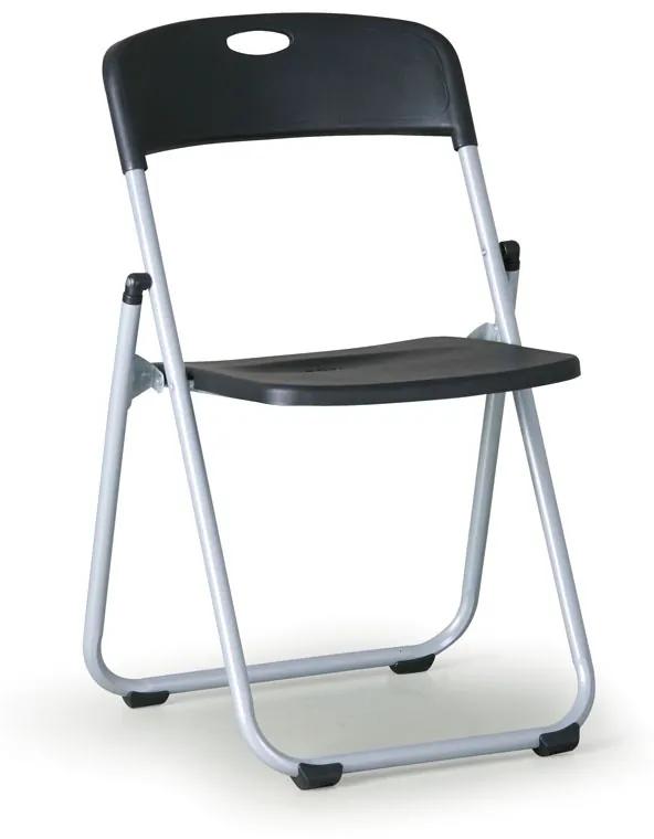 Skladacia stolička CLACK 3+1 ZADARMO, čierna