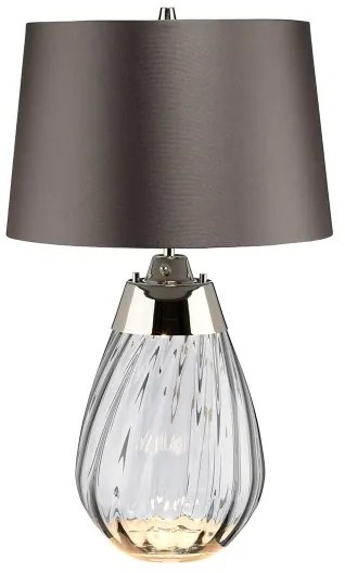 Elstead LENA-TL-S-SMOKE - LED Stolná lampa LENA 1xE27/60W/230V + 1xGU10/7W šedá