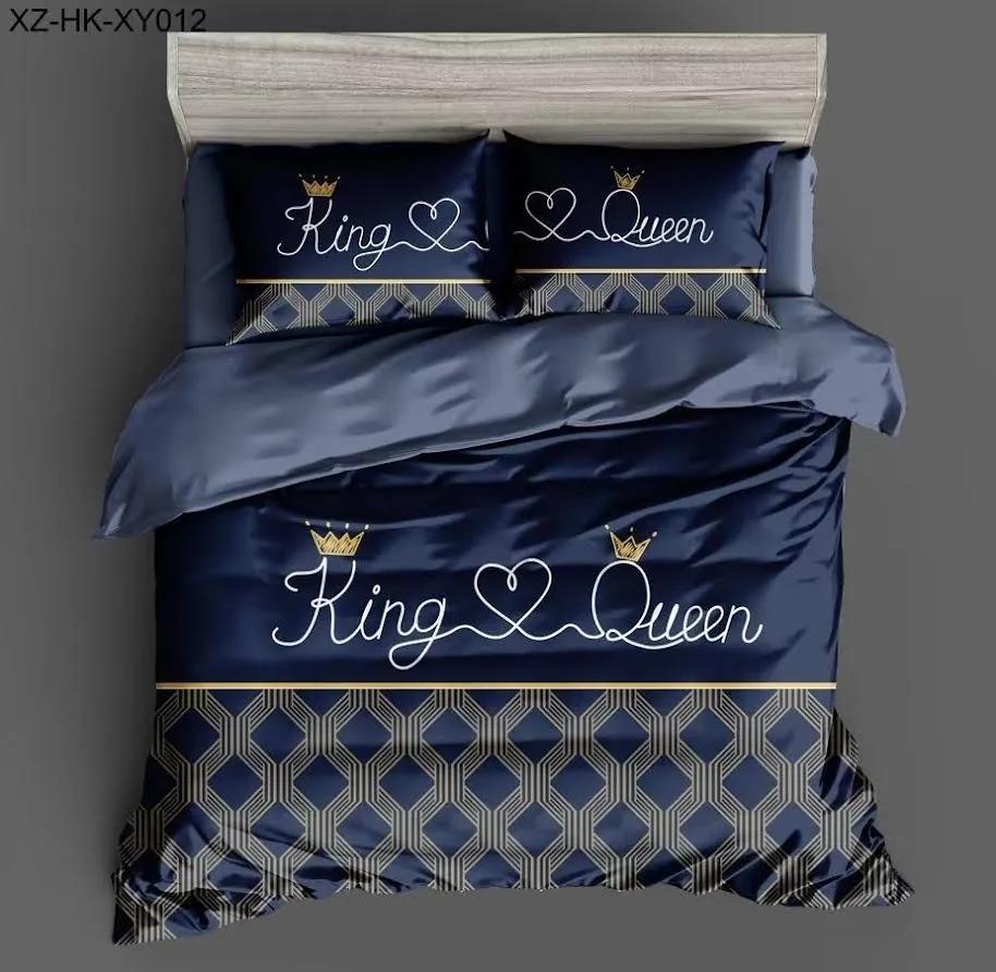 Obliečky Queen & King 1 Bavlna 7-dielna súprava