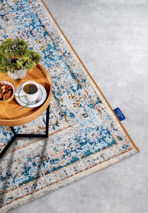 Koberec Villeroy & Boch Kollektion 1767 Rene krémový / modrý