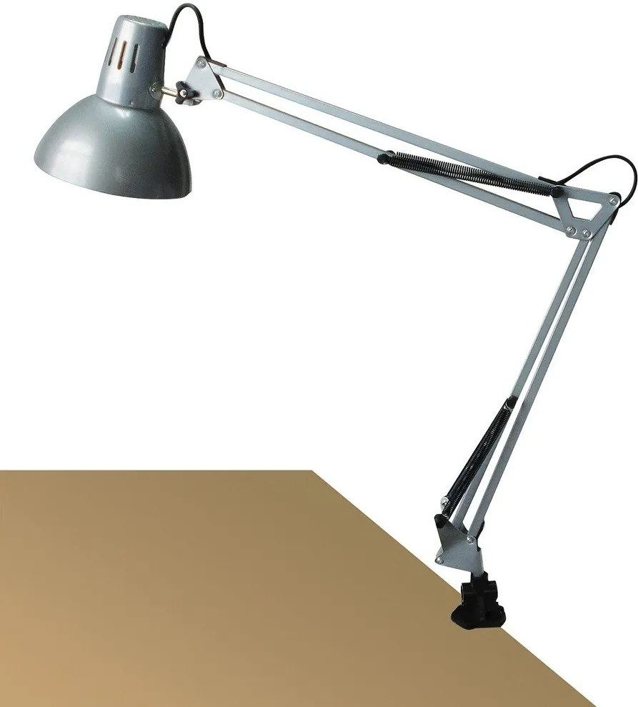 Rabalux 4216 Arno stolové svietidlo sa srutkovým uchytením o stôl 1xE27 šedá