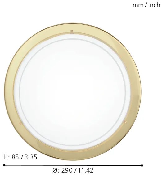 EGLO 83157 - svietidlo stropné PLANET1 1xE27/60W