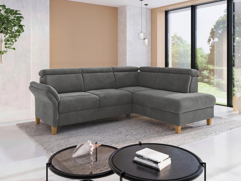 XXXLutz ROHOVÁ SEDAČKA, textil, sivá Sit & More - Sedačky - 00014402571P