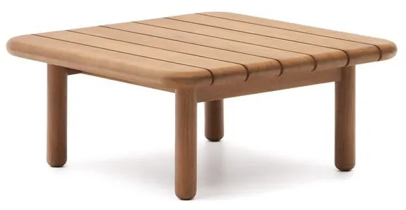 Záhradný odkladací stolík z tíkového dreva 70x70 cm Turqueta – Kave Home
