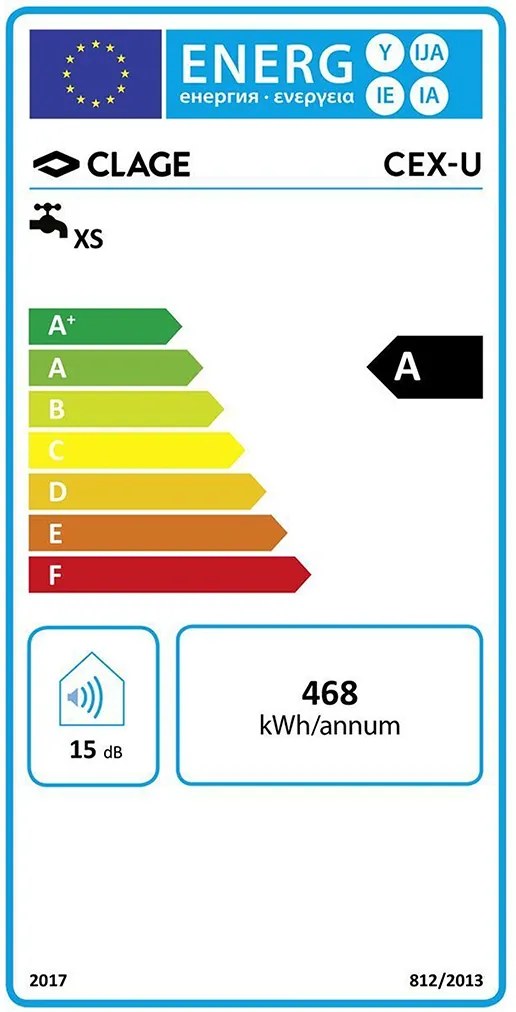 CLAGE CEX-U E-Kompaktný prietokový ohrievač, 11kW/400V 2400-26413