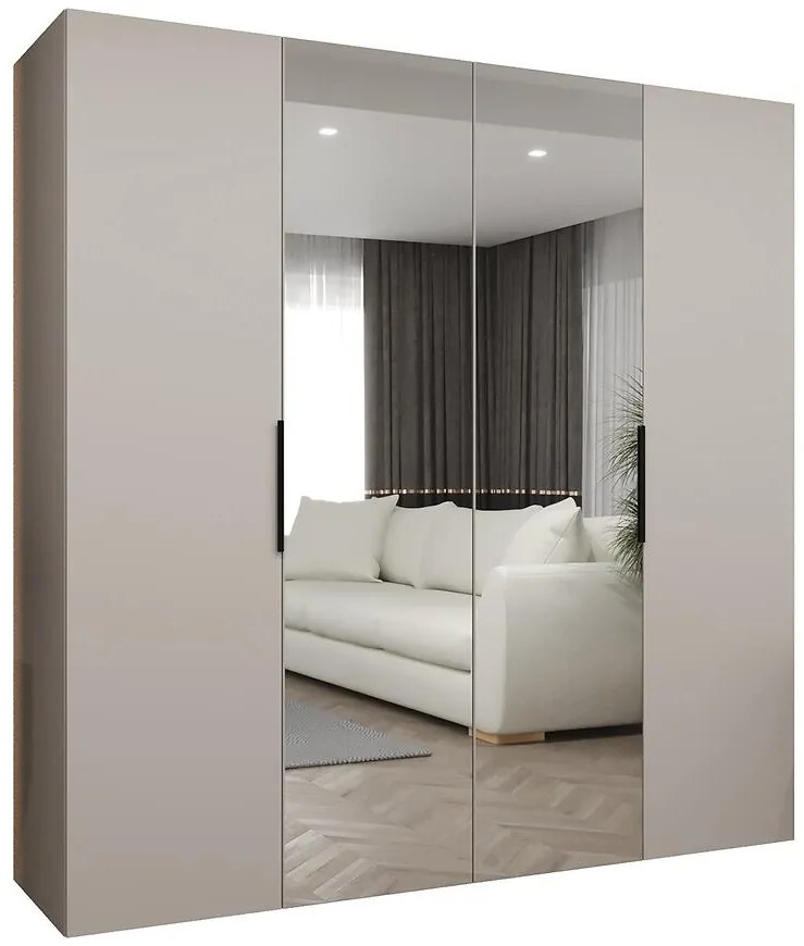 Skriňa Marbella II 200 kašmír/čierna