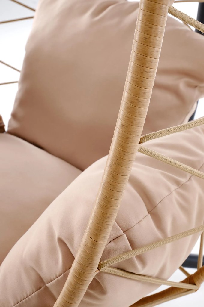 Závěsné houpací křeslo Snake béžové