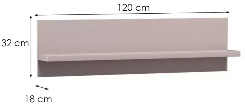 Polica LINKaSTYLE LS10 CASHMERE béžová