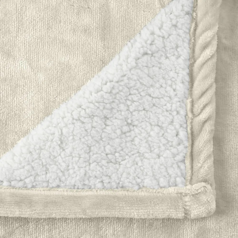 Polášek Mikroflanelová deka s barančekom - Tmavošedá | 150 x 200 cm