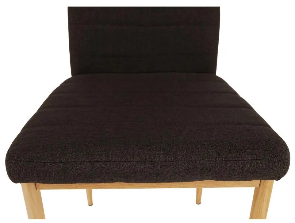 Stolička, tmavohnedá látka/buk, COLETA NOVA