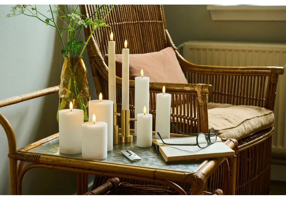 Biele dobíjacie svetelné dekorácie v súprave 3 ks Smilla – Sirius