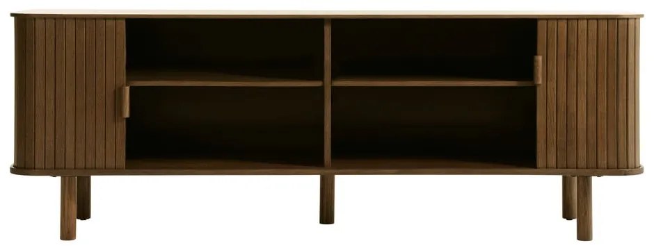 Hnedý TV stolík v dekore duba 56x160 cm Cavo – Unique Furniture