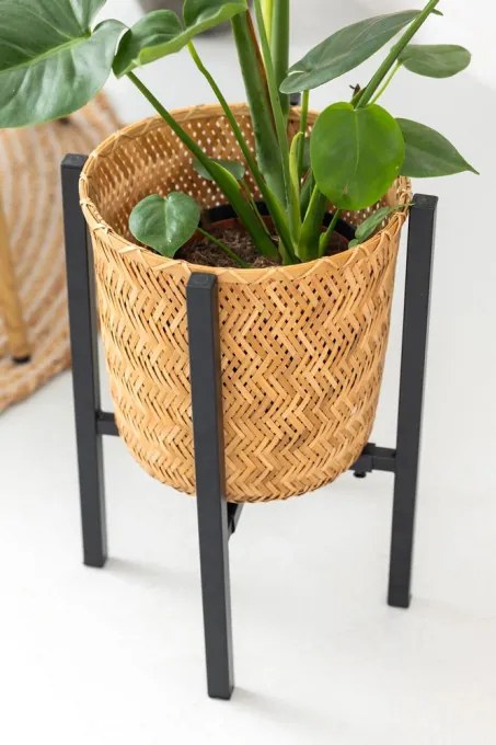 Stojan na kvety PILLAR čierny