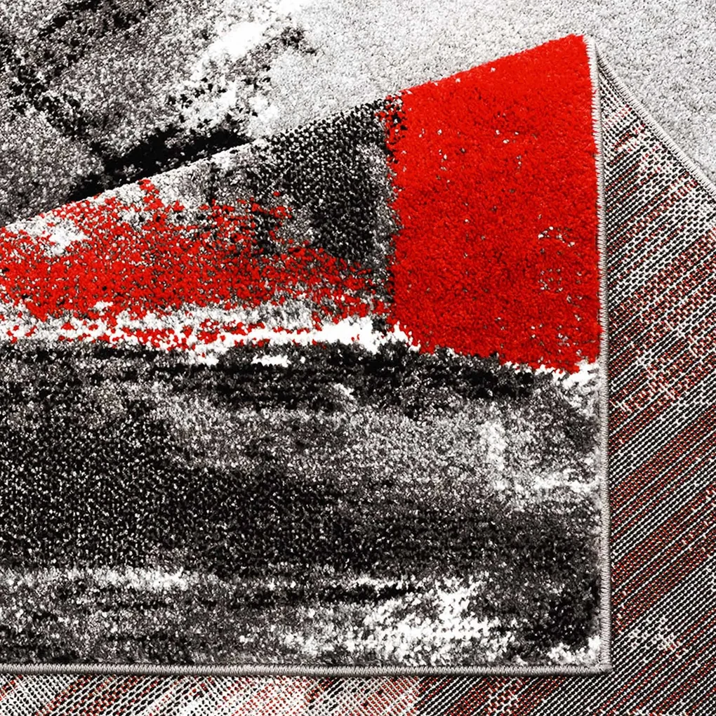 Dekorstudio Moderný koberec MODA SOFT sivo červený 1134 Rozmer koberca: 80x150cm