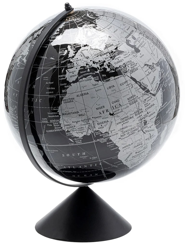 Globe dekorácia čierna 40 cm