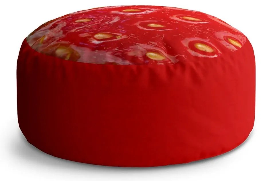 Taburet Circle jahoda, červená