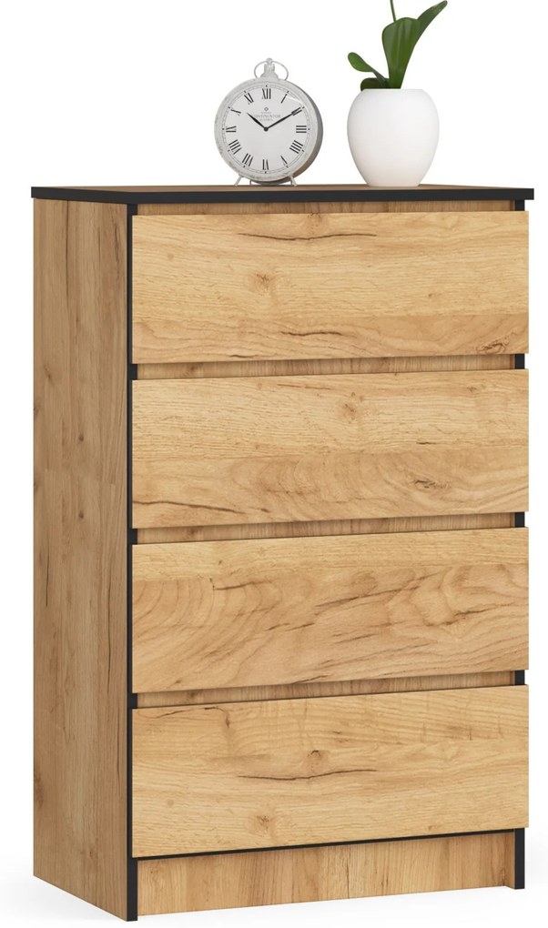 Komoda Kaelan (dub craft). Akcia -19%. Vlastná spoľahlivá doprava až k Vám domov. 1070941